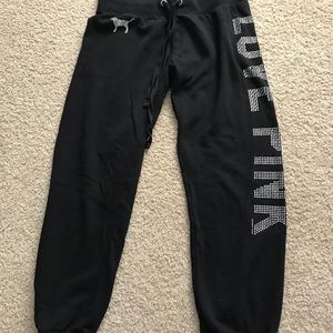Victoria Secret Pink Crop sweats Sz XS